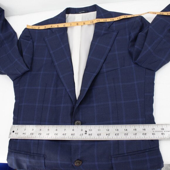 Suitsupply Sport Coat Mens 38R Lazio Slim TWo Button Plaid Pure Wool Super 110s - Picture 7 of 16